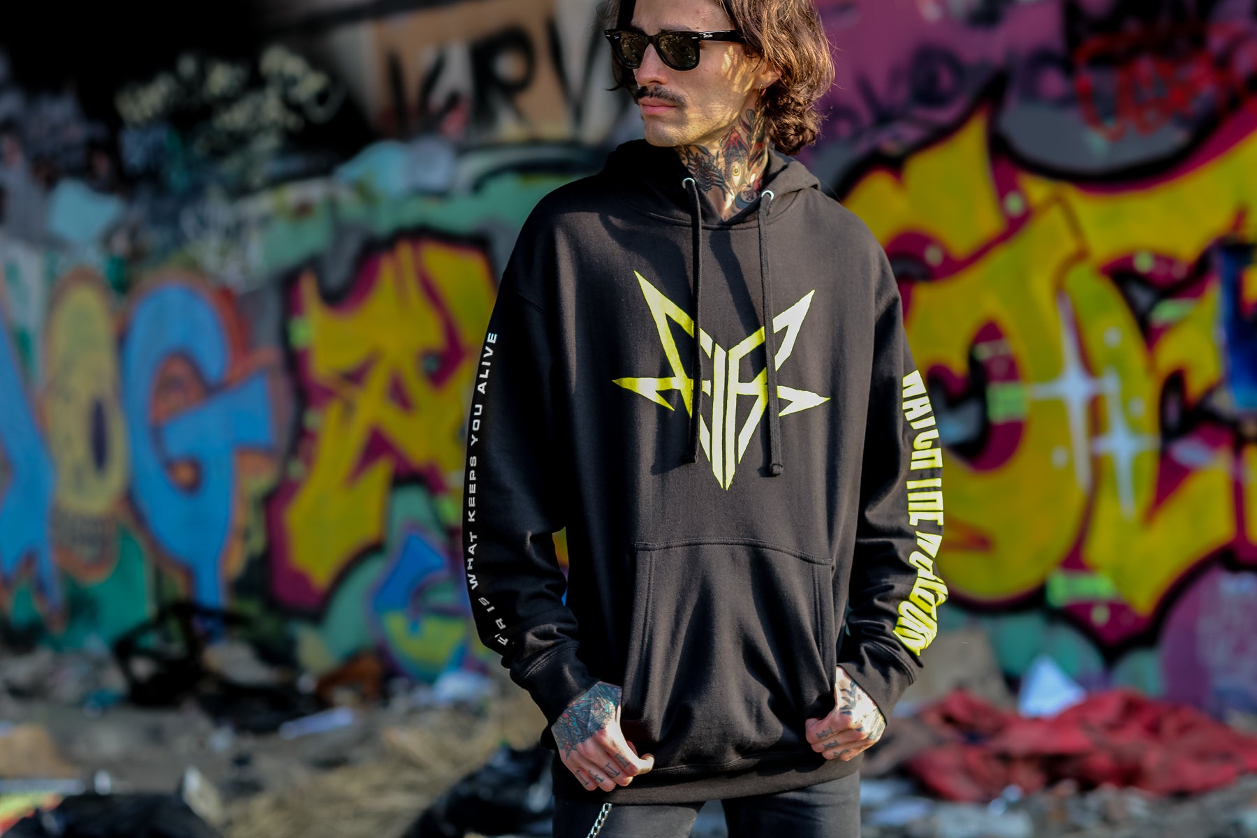 Watch the World Burn Pullover Hoodie Black Falling In Reverse