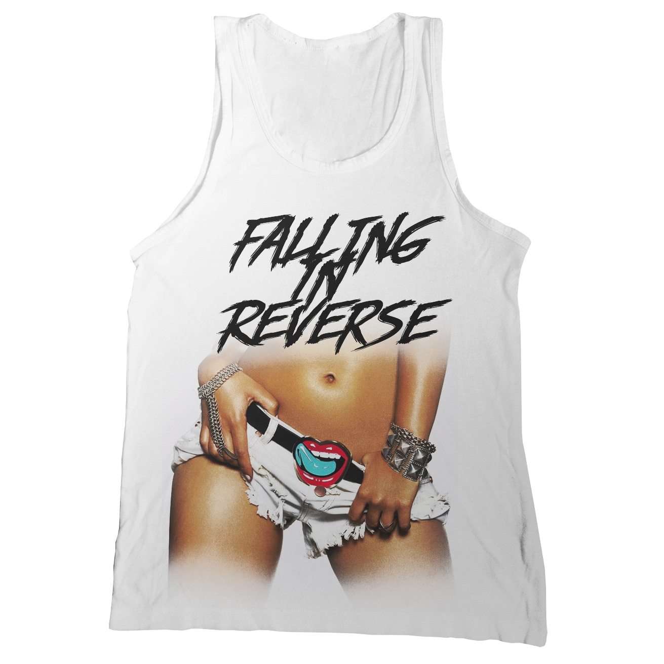 Lips Album Cover Tank Top (White)