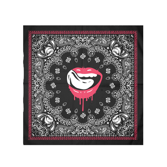 Lips Bandana (Black)